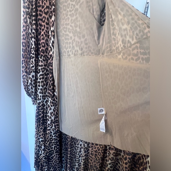 Ganni leopard animal print dress NWOT - Picture 5 of 12